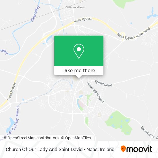 Church Of Our Lady And Saint David - Naas map