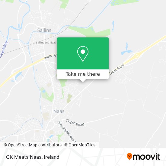 QK Meats Naas map