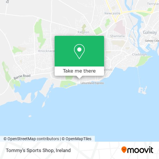 Tommy's Sports Shop map