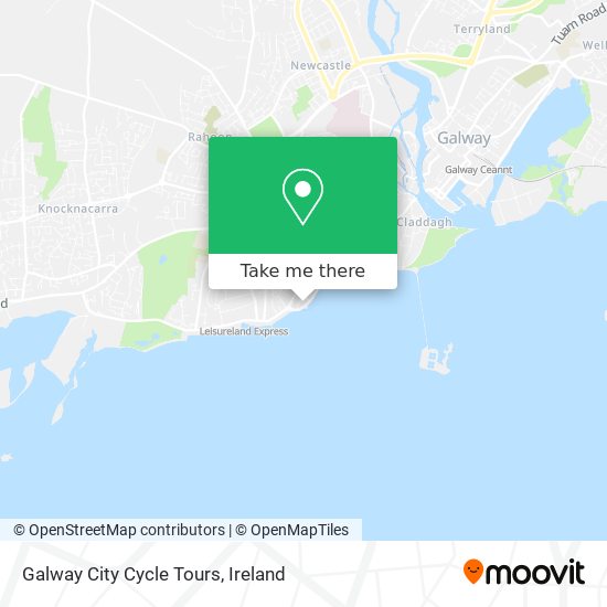 Galway City Cycle Tours map