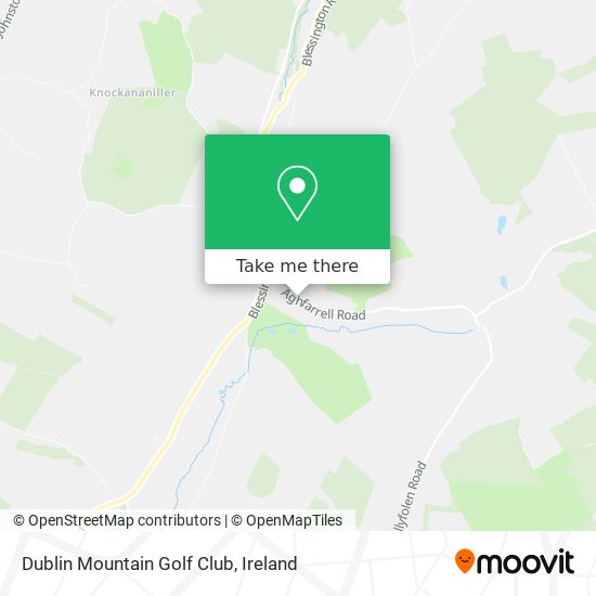 Dublin Mountain Golf Club map