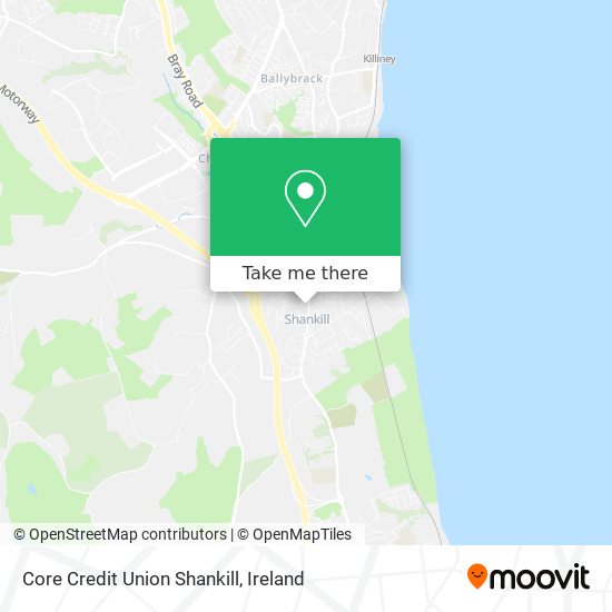 Core Credit Union Shankill map