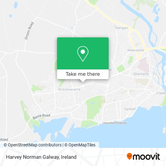 Harvey Norman Galway map