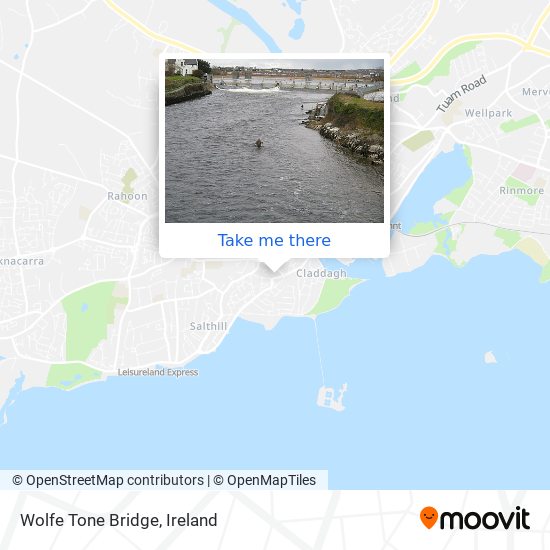 Wolfe Tone Bridge map