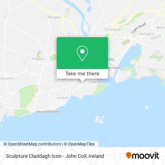 Sculpture Claddagh Icon - John Coll map