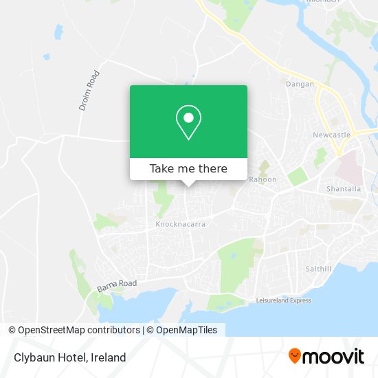 Clybaun Hotel map