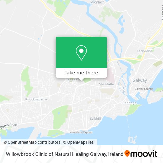 Willowbrook Clinic of Natural Healing Galway map
