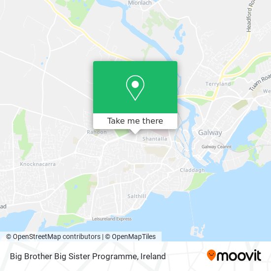 Big Brother Big Sister Programme map