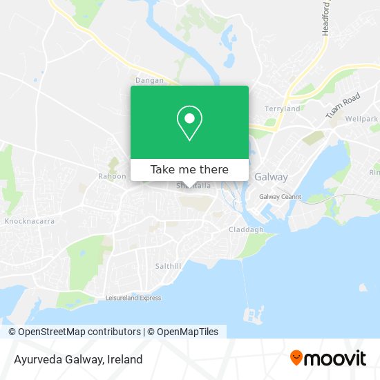 Ayurveda Galway map