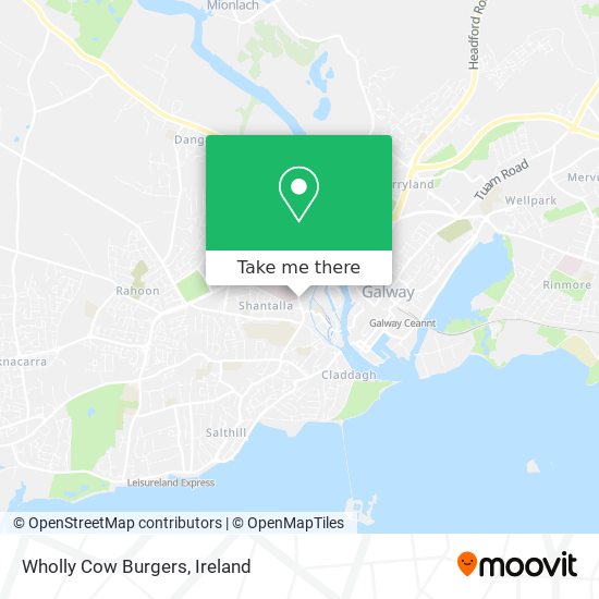 Wholly Cow Burgers map