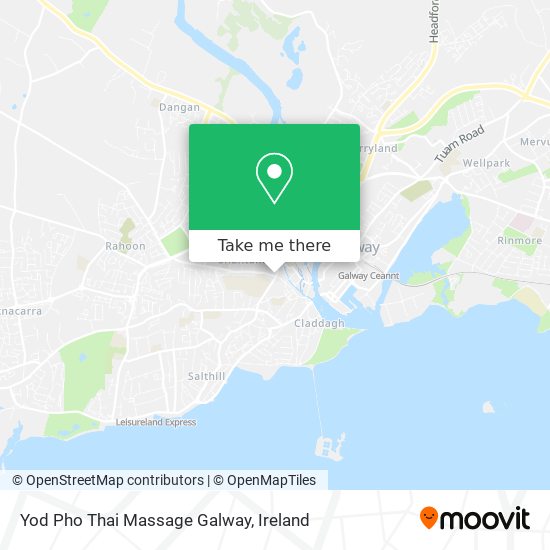 Yod Pho Thai Massage Galway map