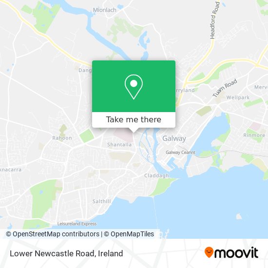 Lower Newcastle Road map