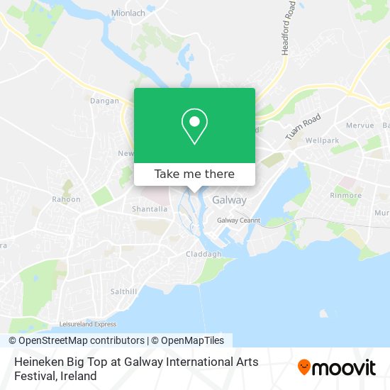 Heineken Big Top at Galway International Arts Festival map