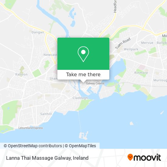 Lanna Thai Massage Galway map