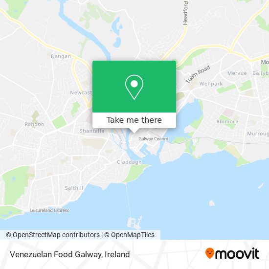 Venezuelan Food Galway map