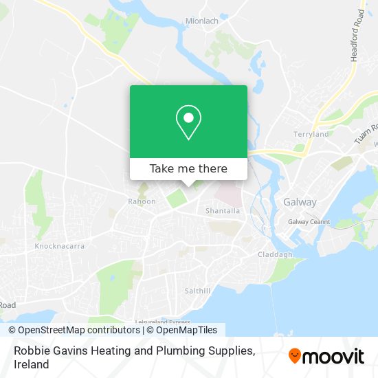 Robbie Gavins Heating and Plumbing Supplies map