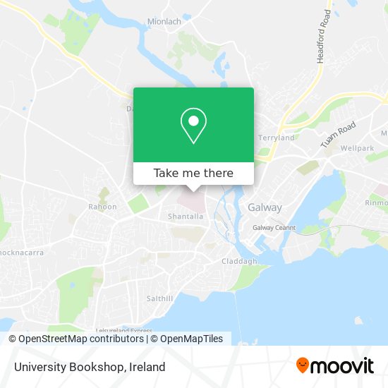 University Bookshop map