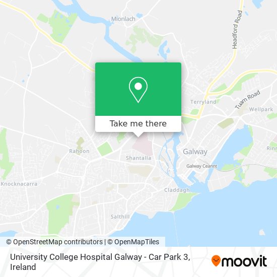 University College Hospital Galway - Car Park 3 map