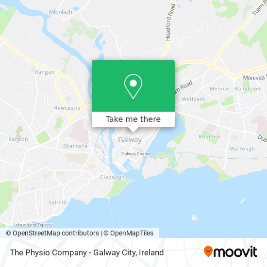 The Physio Company - Galway City map