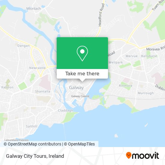 Galway City Tours plan