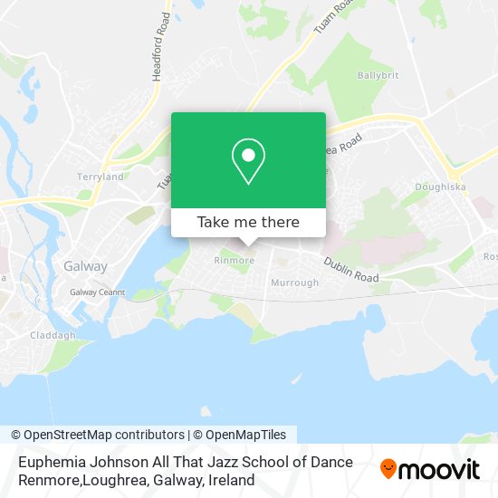 Euphemia Johnson All That Jazz School of Dance Renmore,Loughrea, Galway map