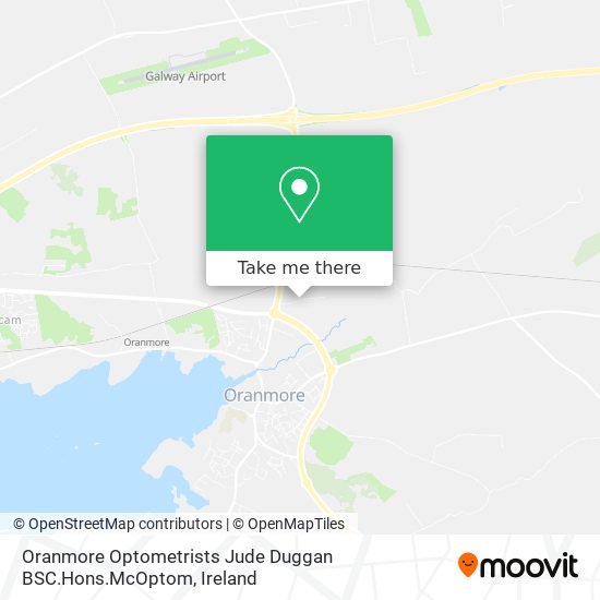 Oranmore Optometrists Jude Duggan BSC.Hons.McOptom map