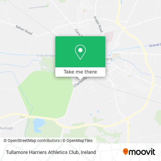 Tullamore Harriers Athletics Club map