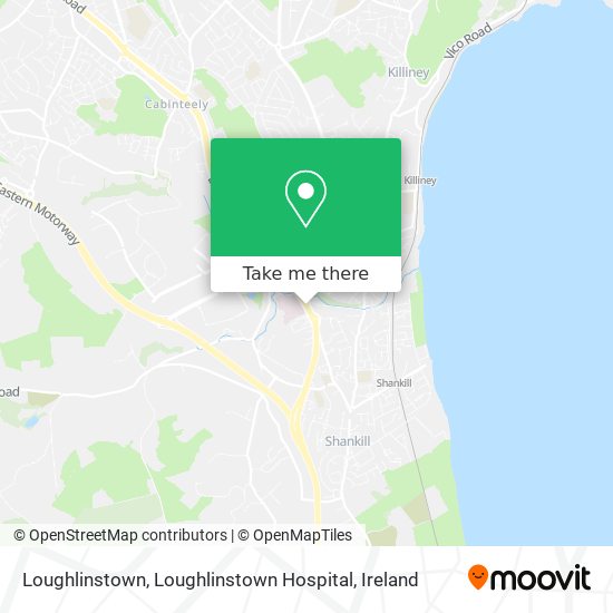 Loughlinstown, Loughlinstown Hospital map