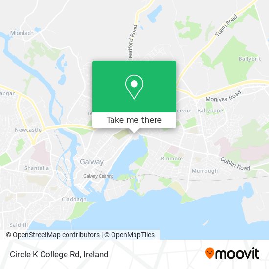 Circle K College Rd map