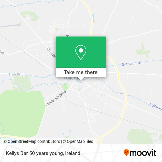 Kellys Bar 50 years young map