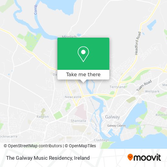 The Galway Music Residency map