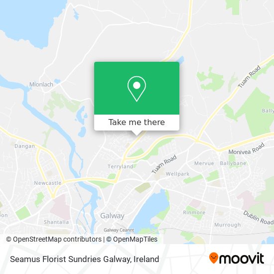 Seamus Florist Sundries Galway map