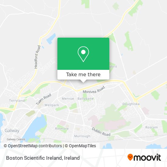 Boston Scientific Ireland map