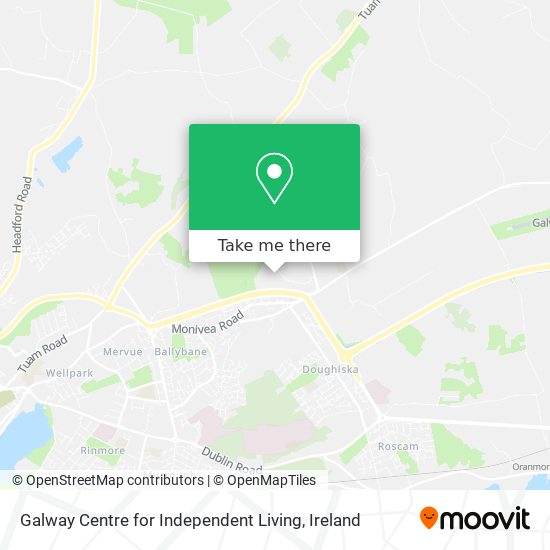 Galway Centre for Independent Living map