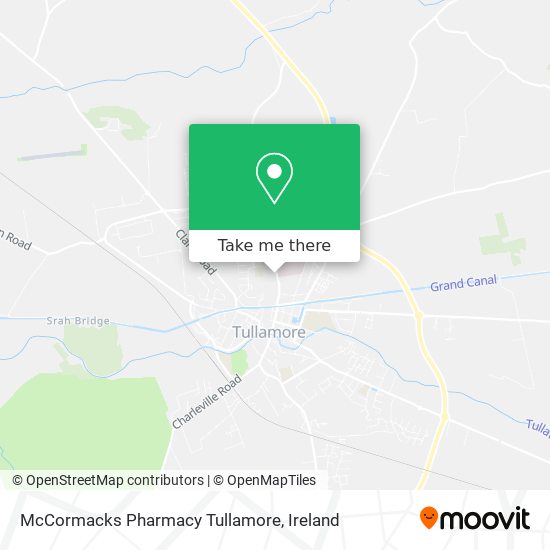 McCormacks Pharmacy Tullamore map