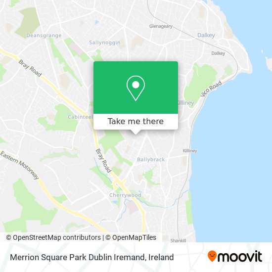 Merrion Square Park Dublin Iremand map