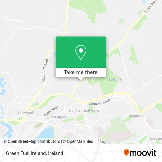 Green Fuel Ireland map