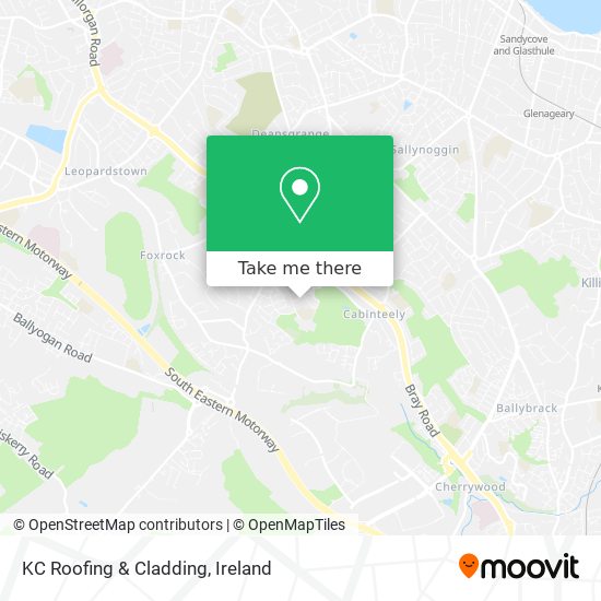 KC Roofing & Cladding map