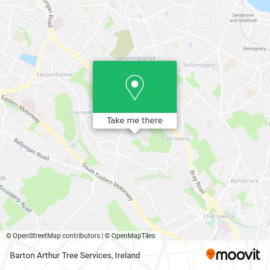 Barton Arthur Tree Services map