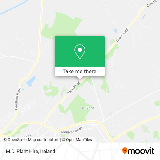 M.D. Plant Hire map