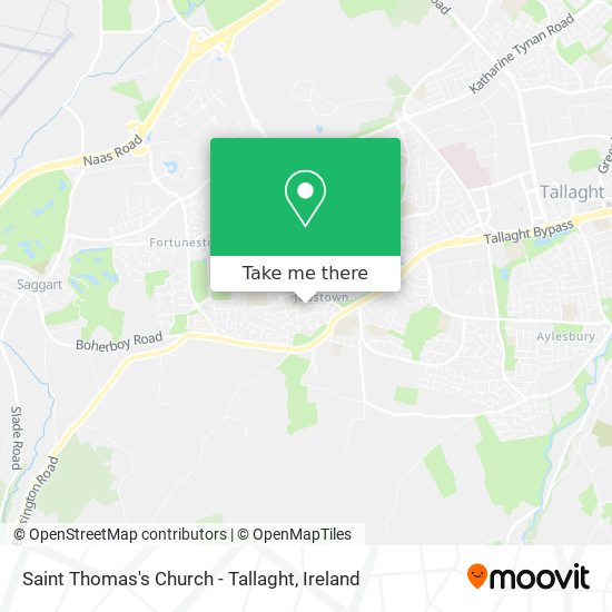 Saint Thomas's Church - Tallaght map