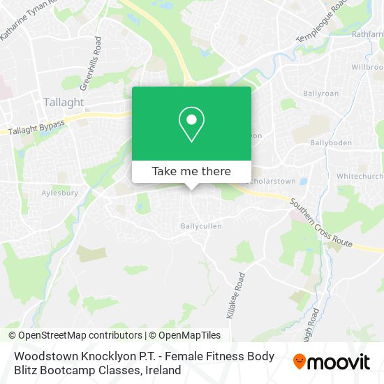 Woodstown Knocklyon P.T. - Female Fitness Body Blitz Bootcamp Classes map