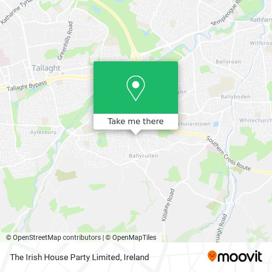 The Irish House Party Limited map