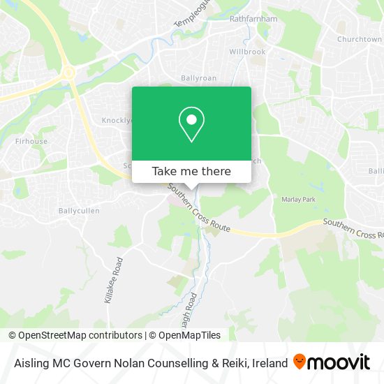 Aisling MC Govern Nolan Counselling & Reiki map