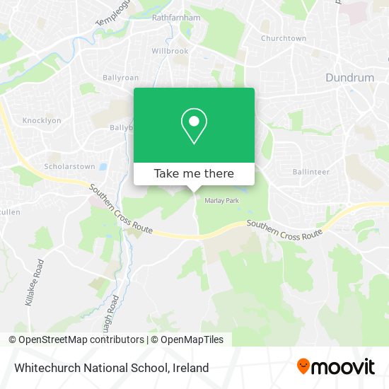 Whitechurch National School map