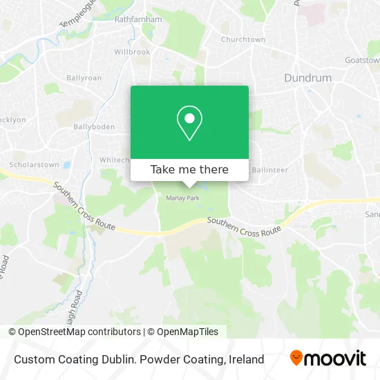 Custom Coating Dublin. Powder Coating map