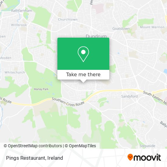 Pings Restaurant map