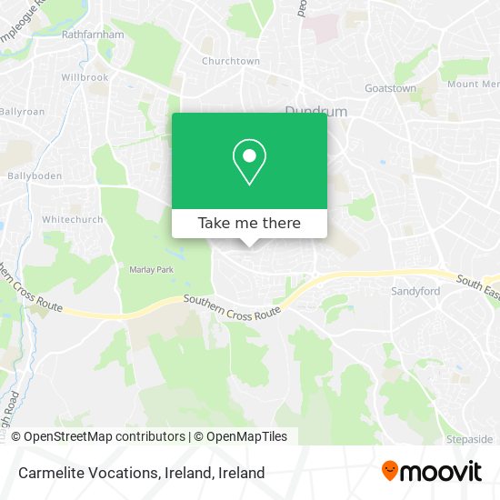 Carmelite Vocations, Ireland map