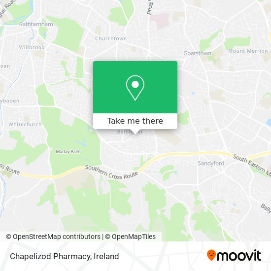 Chapelizod Pharmacy map