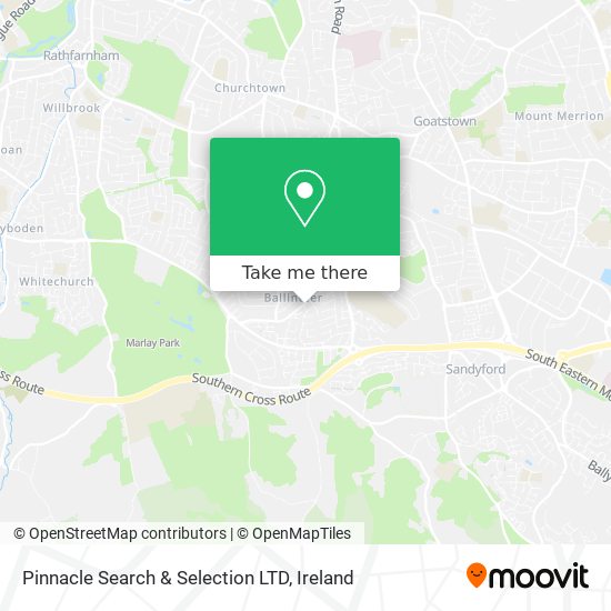Pinnacle Search & Selection LTD map